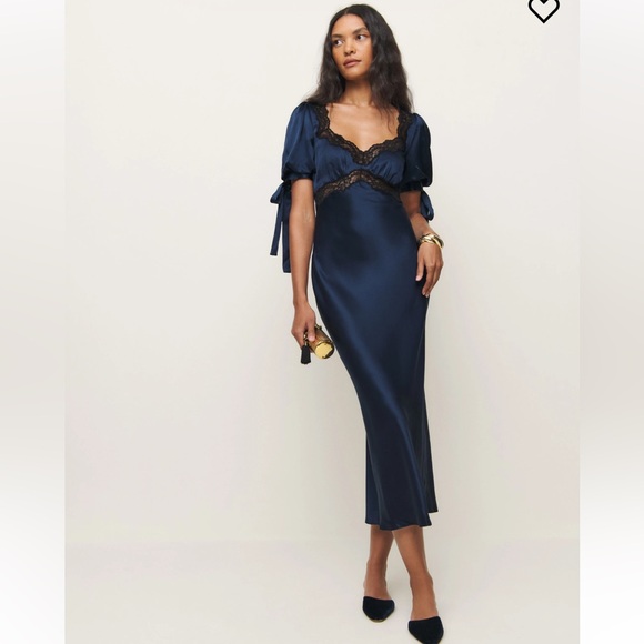 NWT Reformation Stella silk dress - Picture 1 of 8